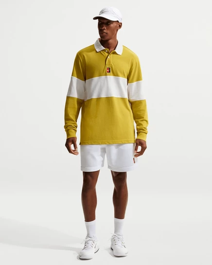 Мужские теннисные шорты NikeCourt Heritage Dri-FIT, белые