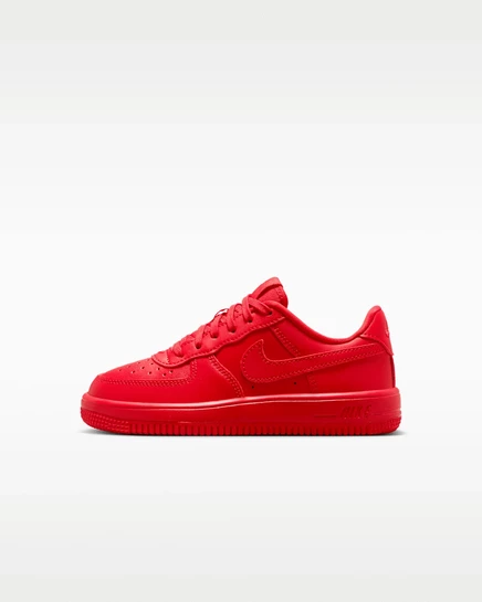 Детские кеды Nike Force 1, красно-черные