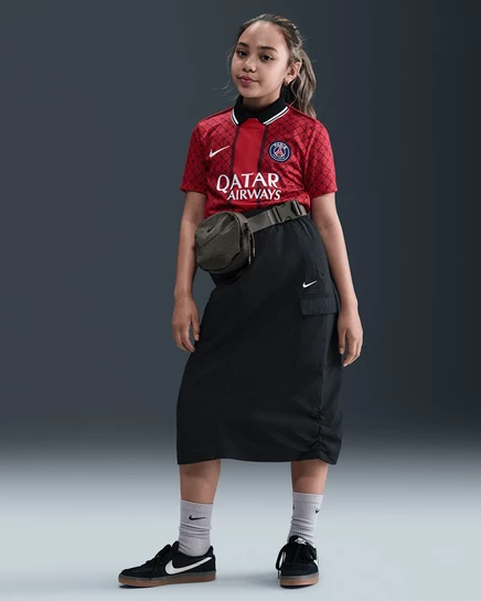 Детская юбка Nike Sportswear Big Kids, черная/белая