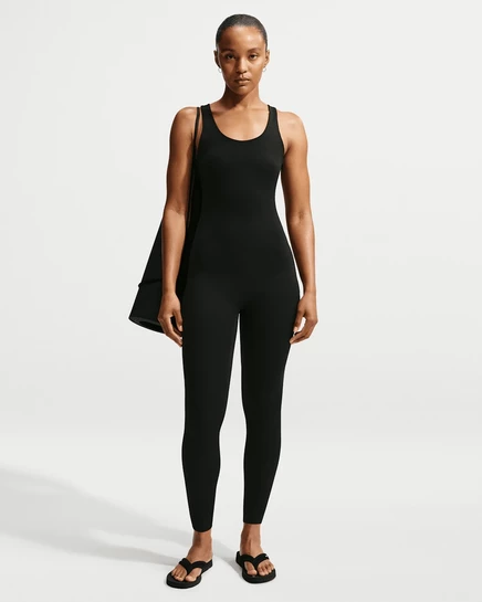 Женское боди Nike Zenvy 7/8, черно-серое
