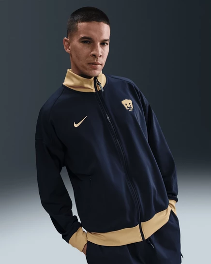 Мужская тренировочная куртка Nike Pumas UNAM Academy Pro Dri-FIT, обсидиановая/золотая