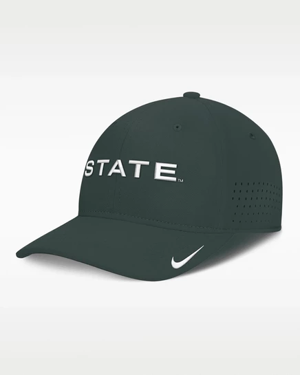 Мужская кепка Nike Michigan State Sideline, зеленая