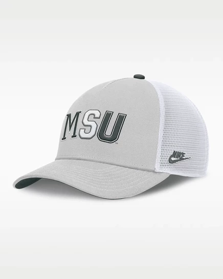 Мужская тракер-кепка Nike Michigan State Legacy Rise, серая
