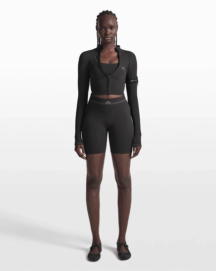 Женские шорты NikeSKIMS Ribbed Seamless 5″, черно-серые
