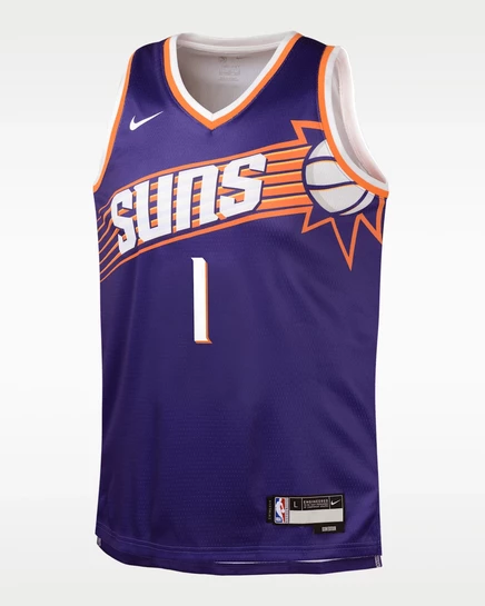 Мальчиковая майка Nike Devin Booker Icon 23/24, сиреневая