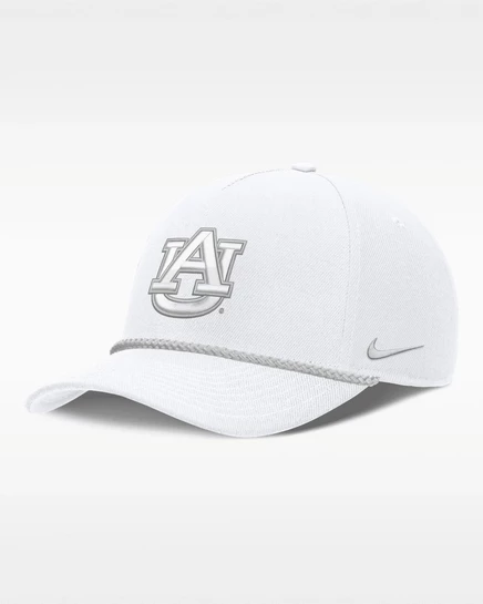 Мужская кепка Nike Auburn Sideline Rope Rise, белая