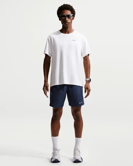 Мужские шорты Nike Miler 7″ с вкладышем Dri-FIT, темно-синие