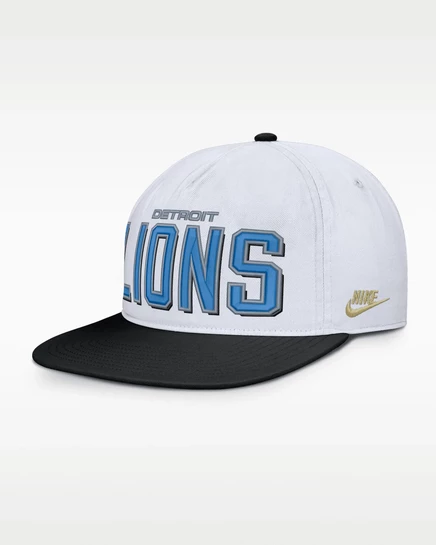 Мужская регулируемая кепка Nike Detroit Lions Pro, белая