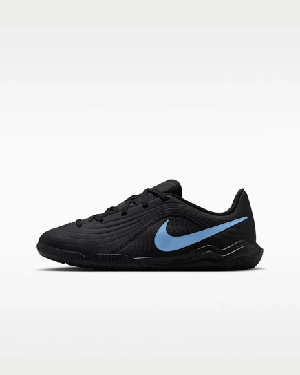 Детские футзальные кроссовки Nike Jr. Tiempo Maestro Club, черно-голубые