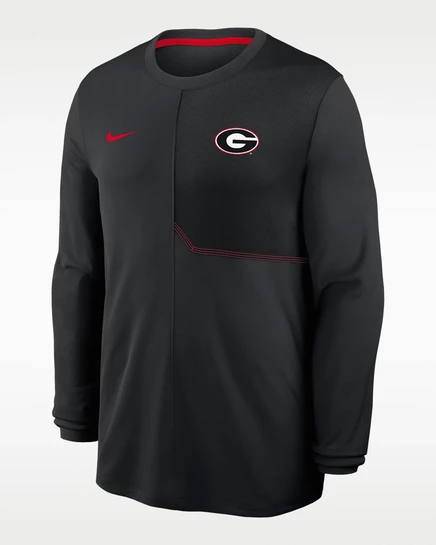 Мужской лонгслив Nike Georgia Sideline Coach, черный