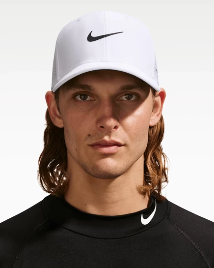 Унисекс кепка Nike Rise Dri-FIT ADV SwooshFlex, белый/антрацит/черный