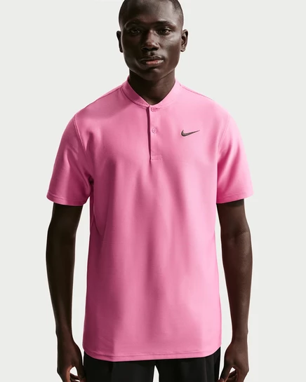 Мужская поло Nike Velocity Dri-FIT, пионовая/черная