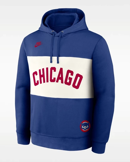 Мужское худи Nike Chicago Cubs Cooperstown, королевский синий