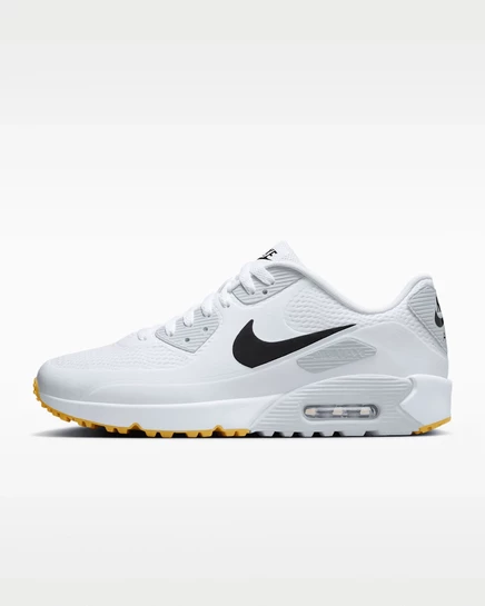 Унисекс кроссовки Nike Air Max 90 G для гольфа, бело-черные