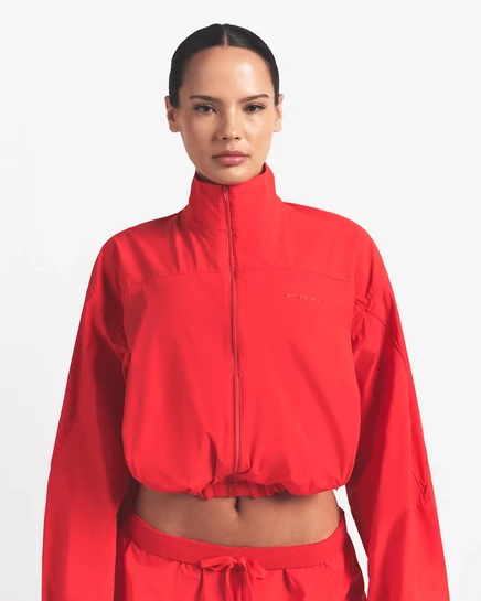 Женская укороченная куртка из тканого нейлона NikeSKIMS nskm ruby