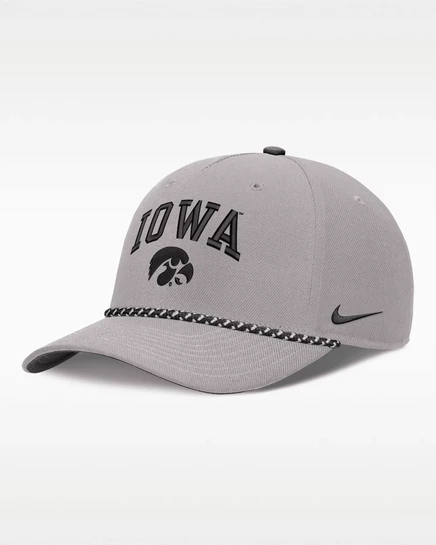 Унисекс кепка Nike Iowa Primetime Rise Rope, серая