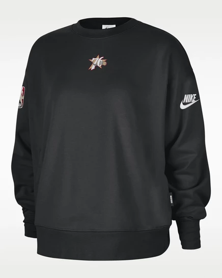 Женская толстовка Nike Philadelphia 76ers, черная
