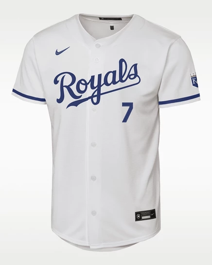 Детская майка Nike Bobby Witt Jr. Royals, белая