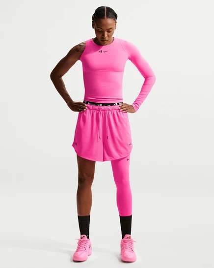 Женские шорты Nike A'ja Wilson, ярко-розовые/черные
