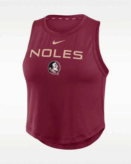 Женский укороченный топ Nike Florida State, бордовый