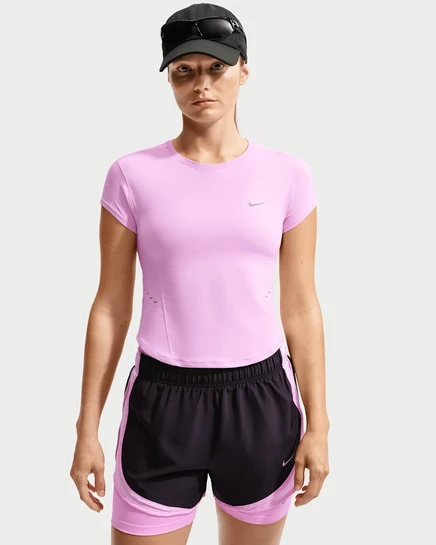 Женский топ Nike Swift, розовый/серый