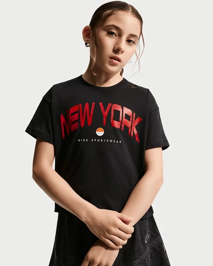 Футболка для девочек Nike Sportswear, черная