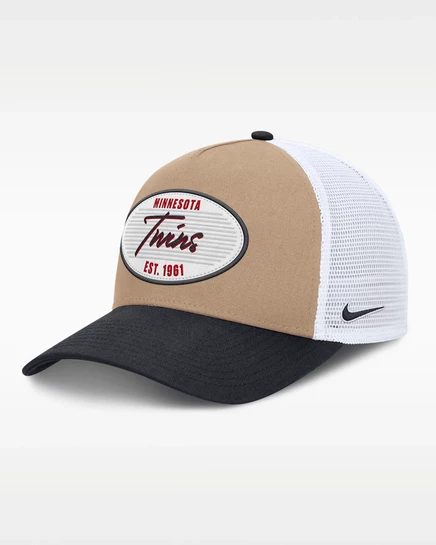 Мужская бейсболка Nike Rise Minnesota Twins, хаки/синий