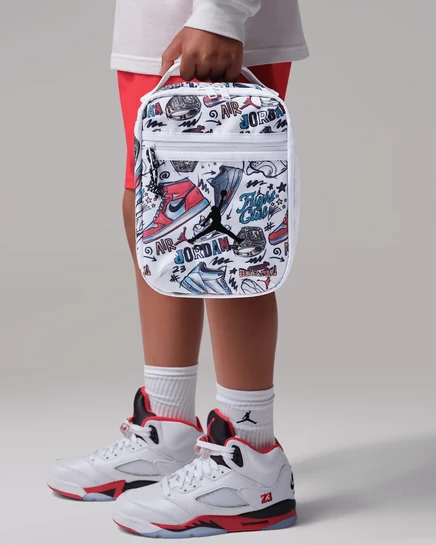 Ланч-сумка Jordan Air Raid Fuel Pack 4 л, бело-красная
