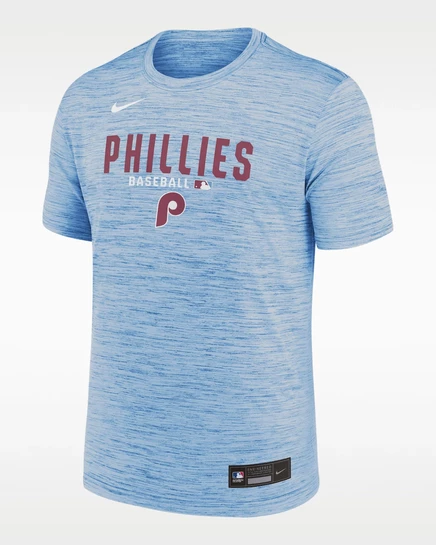 Мужская футболка Nike Phillies Dri-FIT, светло-голубая