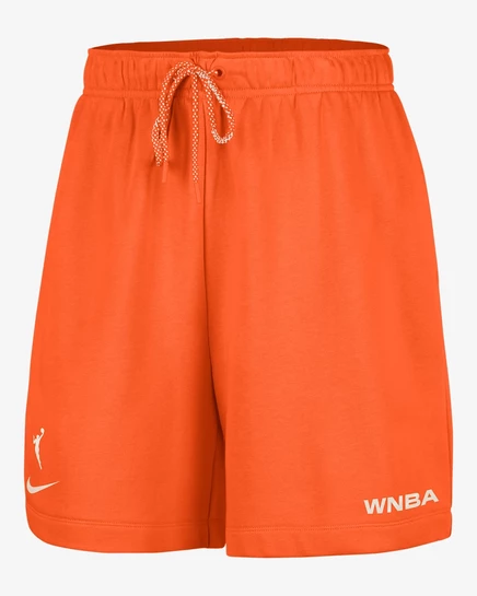 Женские флисовые шорты Nike Team 13 WNBA 6″, ярко-оранжевые/черные