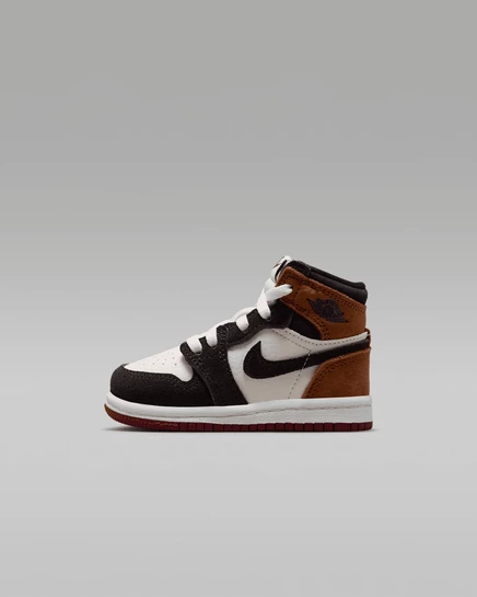 Детские кроссовки Jordan 1 Love Letter, коричневые
