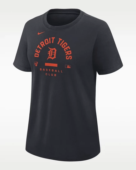 Женская футболка Nike Detroit Tigers Dri-FIT, синяя