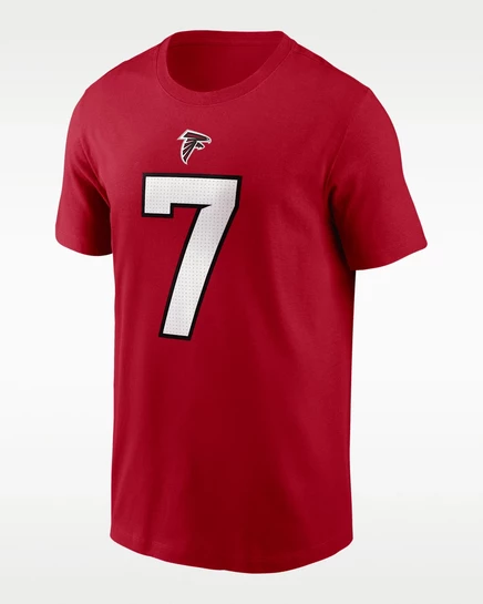 Мужская футболка Nike Bijan Robinson Falcons, красная