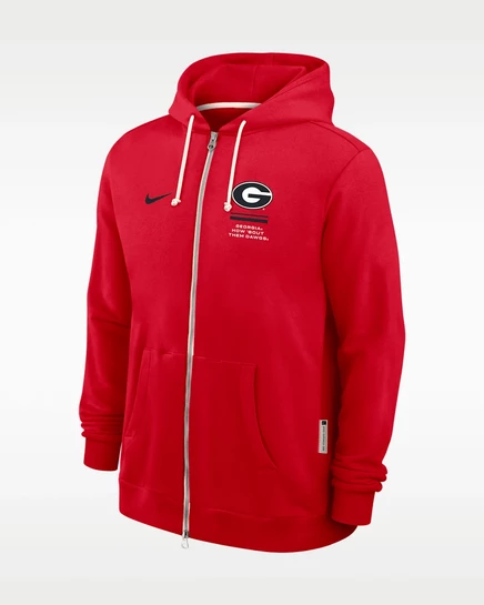 Мужское худи Nike Georgia Sideline, красное