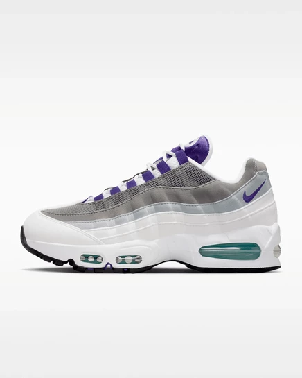 Женские кроссовки Nike Air Max 95 SE, бело-изумрудно-серые