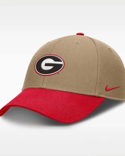 Кепка Nike Georgia Primetime Rise, бежевая/красная