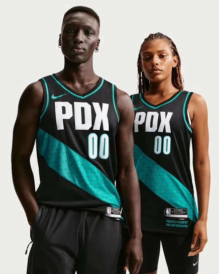 Мужская баскетбольная майка Nike Swingman Portland Trail Blazers City Edition (Scoot Henderson), черная