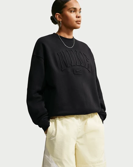 Женский свитшот Nike Studio Fleece Graphic Pack, чёрный