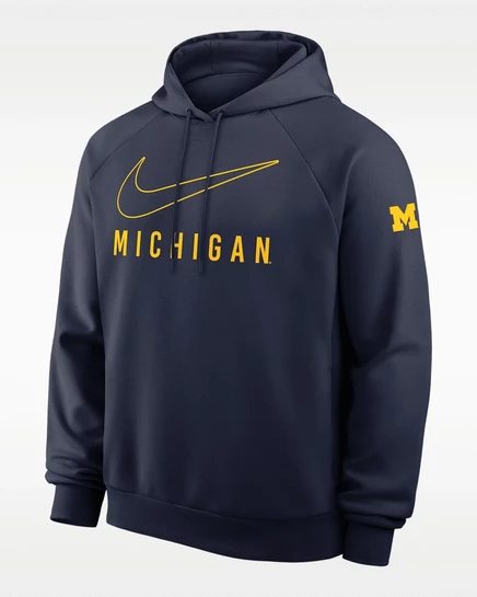 Мужское худи Nike Michigan Premium Dri-FIT, темно-синее