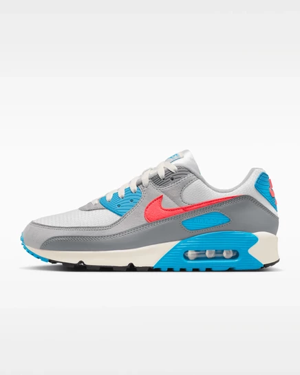 Мужские кроссовки Nike Air Max 90, серо-черные