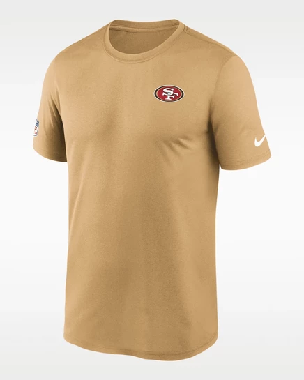 Мужская футболка Nike 49ers Legend Dri-FIT, золотая