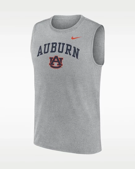Мужская майка Nike Auburn Primetime Arch Legend, серая