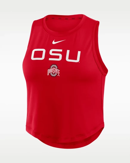 Женский укороченный топ Nike Ohio State One, красный