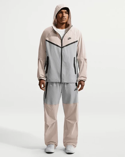 Мужские брюки Nike Tech Dri-FIT, серый/кремовый/черный