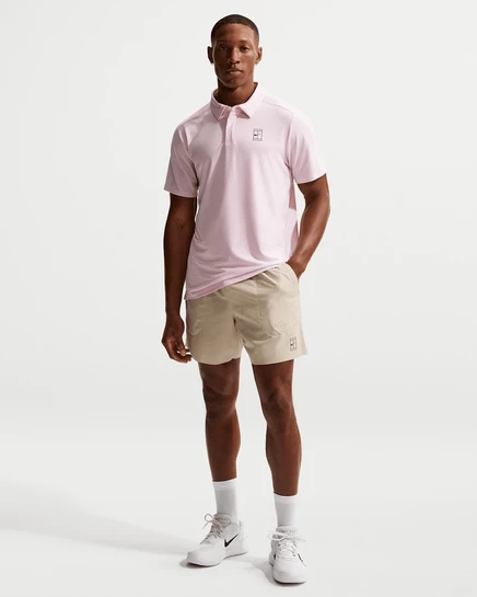 Мужские теннисные шорты NikeCourt Dri-FIT 6″, хаки/черные
