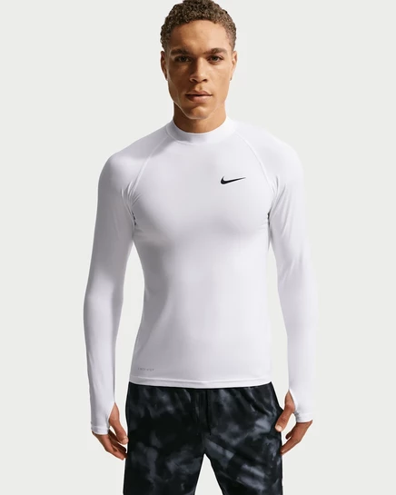 Мужской рашгард Nike Whitewater UV длинный рукав, белый