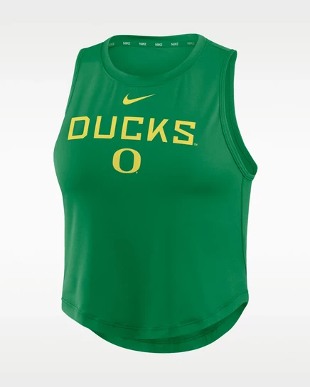 Женская укороченная майка Nike Oregon One Dri-FIT, зелёная