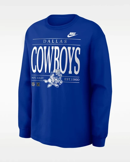Мужской лонгслив Nike Cowboys Rewind Max90, синий