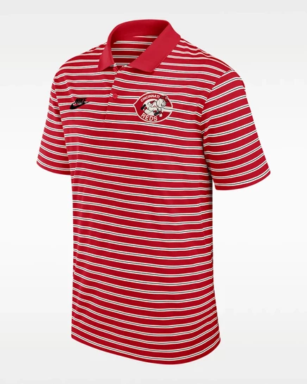 Мужская поло Nike Cooperstown Cincinnati Reds Dri-FIT, красная