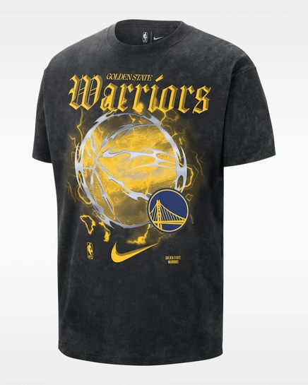 Мужская футболка Nike Max90 Warriors «Halloween», черная